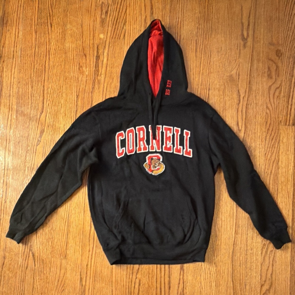 Colosseum Athletics Cornell Big Red Men's Pullover Hoodie, Black/Red, Sz M